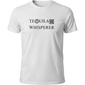 Tequila Whisperer T Shirt Small White Graphic Tee Gildan Heavy Cotton NWT
